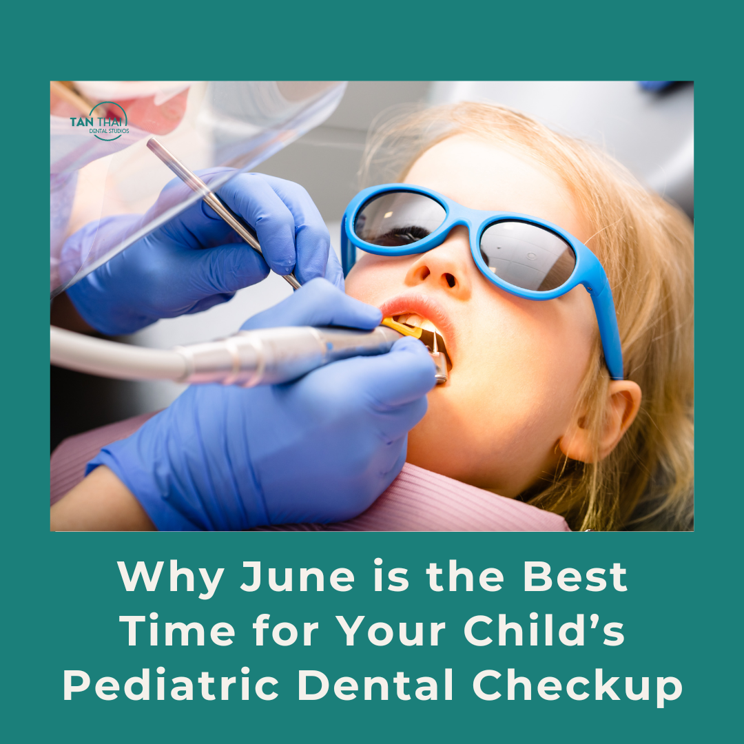A happy child smiling during a comfortable pediatric dental checkup at Tan Thai Dental Studios, showcasing a stress-free summer dentist visit for North Bay families.